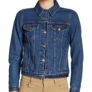 Levi’s| original trucker star-studded denim jacket